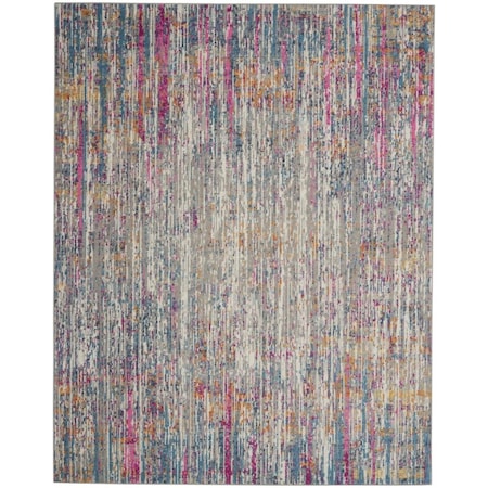 Palacedesigns 7 x 10 ft. Ivory Abstract Striations Area Rug - Ivory - 7' x 10' PA3651777